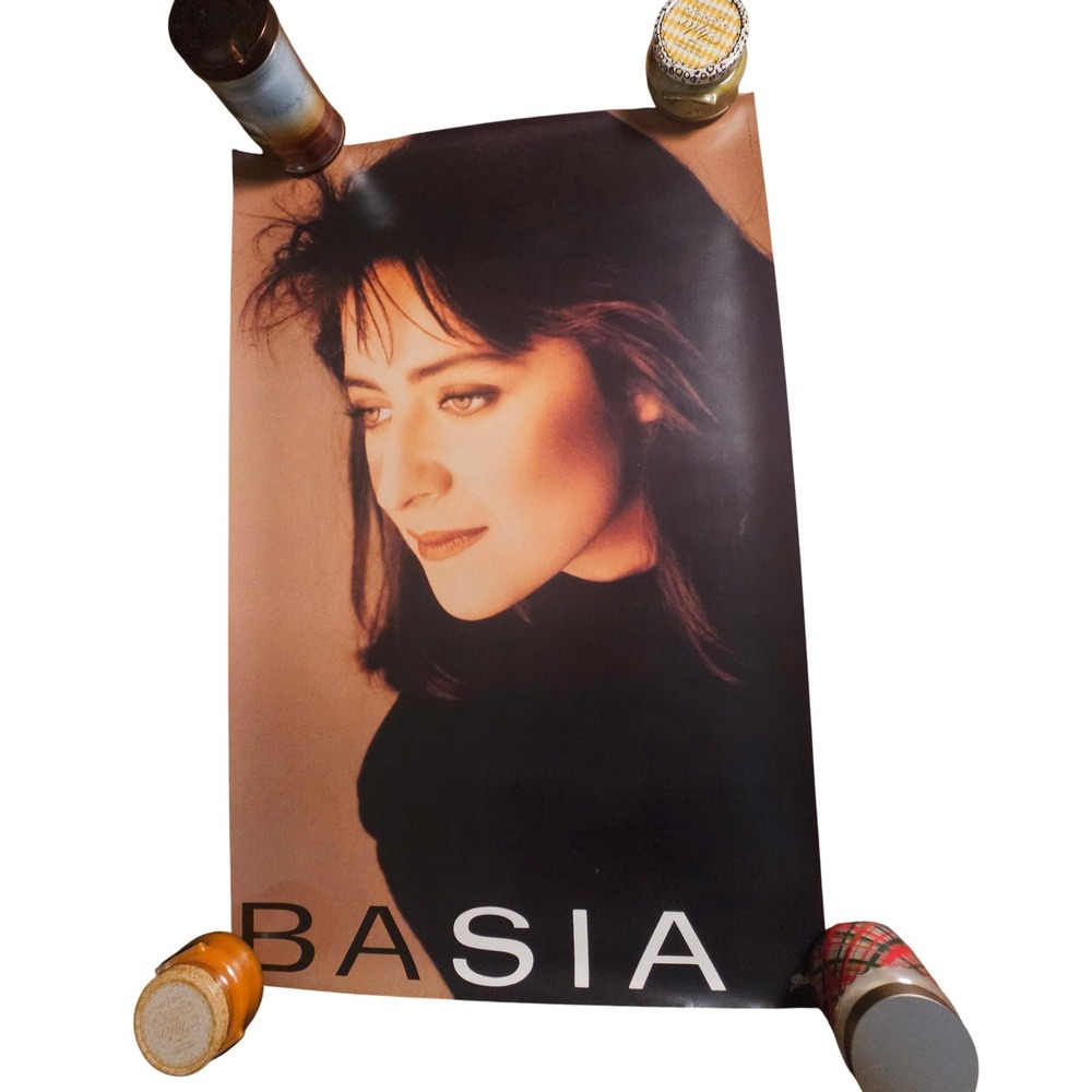 Basia Time And Tide Vintage‎ 1988 Promo Album Poster 23.5x36 Original CBS Jazz